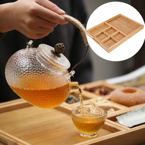 Snacktablett aus Bambus für Trockenfrüchte, ideal für Teezeremonien zu Hause (1/5)