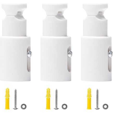 Fixation Seche Serviette Support Radiateur Distance Seche Serviette Fixation Radiateur pour Radiateur Sèche-serviette Supports pour Radiateurs de Salle de Bain Droits ou Courbes(Blanc) (1/5)