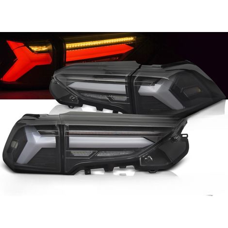 Paire de feux arriere Toyota RAV4 de 2019 a 2024 FULL LED BAR Noir Dyn