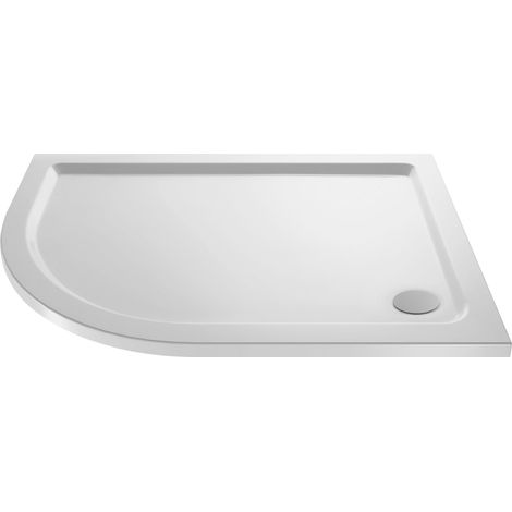 1200mm x 800mm Premium Shower Tray - Left Hand Offset Quadrant - White