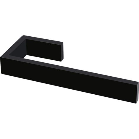 Porte Serviette Mural Inox 304 Double Usage Crochet Barre Noir Mat pour Salle de Bain (1/4)