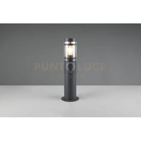 PAOLMA PALO DA ESTERNO METALLO ANTRACITE IP44 H.50CM 1 LUCE ATTACCO E27
