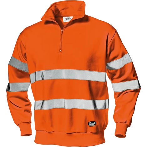 SIR SAFETY SYSTEM RUNNER Sweat-shirt de travail orange haute visibilité Taille S