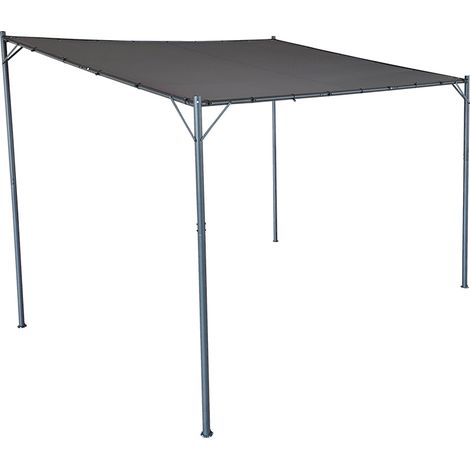 Pergola addossata ribes 3,5x2,5xh.2,10/2,50 mt, antracite