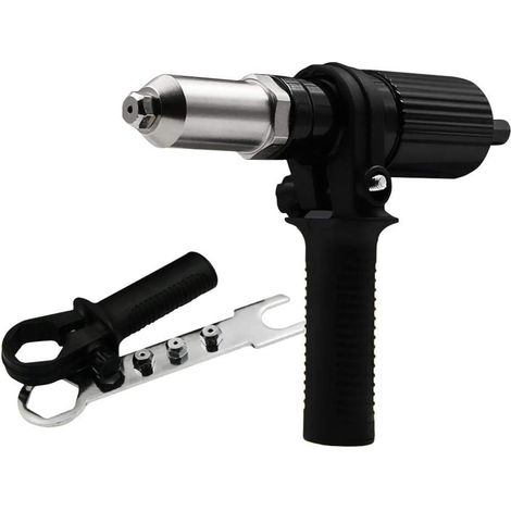 ZOLGINAH Machine d'écrou de Rivet électrique Connecteur d'écrou de Rivet Professionnel Outils à Main Amélioration de L'Habitat pour Perceuse électrique sans Fil Rivetage (1/4)