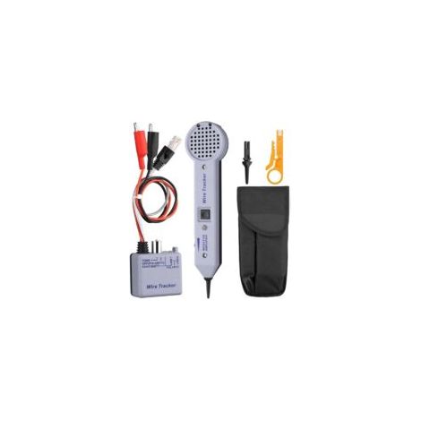 Kit de rastreo de cables 200EP, probador de circuitos de rastreo de cables de red, kit de prueba de rastreo de cables, impedancia de entrada de 100 MΩ, amplificador de inducción de audio ajustable - C (1/4)
