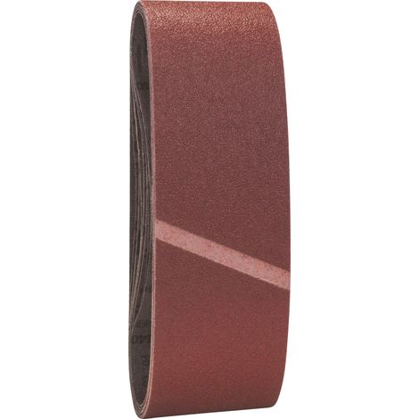 Bosch 9tlg. Schleifband-Set, 75 x 533 mm, Körnung 60, 80, 100 (1/10)