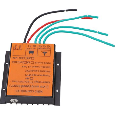 Régulateur MPPT pour éolienne 48V avec écran LED, boîtier de commande de charge 600W pour alimentation électrique (1/5)