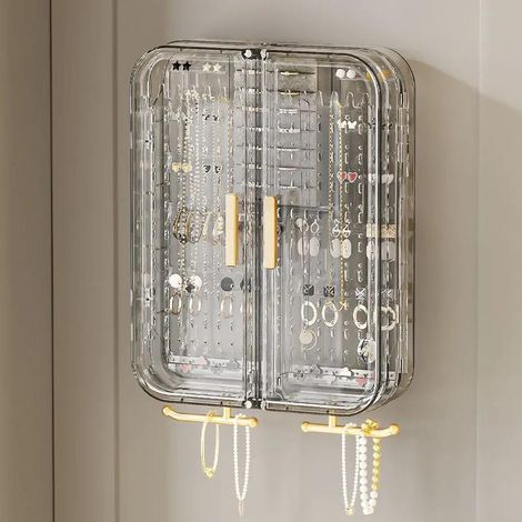 Organizador de joyas de pared con puertas magnéticas (1/5)