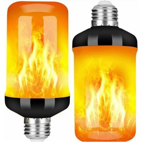 Paquet de 2 Ampoule LED E27 à effet de flamme - 5 W (1/5)