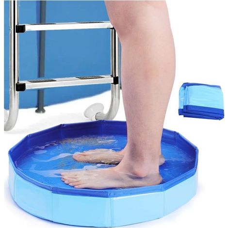 Tragbares, faltbares Fußbad, Wasserspielzeug, ideal zum Baden von Haustieren und für Poolspiele (1/5)