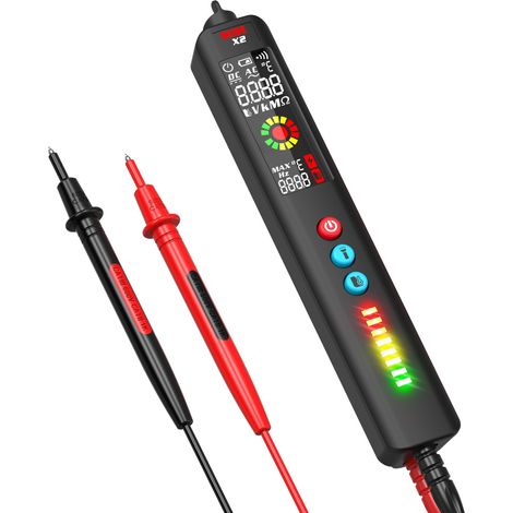 Multimètre numérique X2, testeur de Tension Portable à Affichage de 3 résultats avec thermomètre Infrarouge, multimètre numérique (1/5)