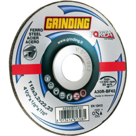 GRINDING FORZA DISCO FERRO PIANO 115X3,2 Q.TA 25