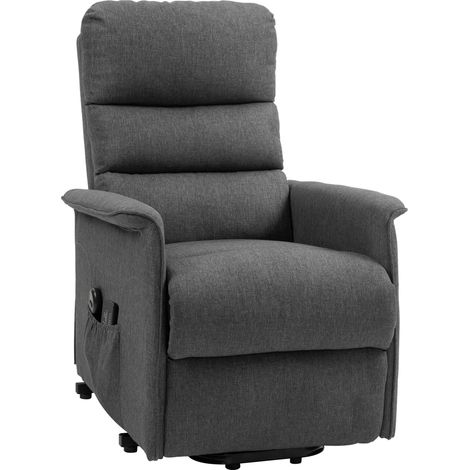 Poltrona Elektrischer Massagesessel mit 8 Vibrationspunkten, 4 Massageprogrammen und Heizfunktion, Grau