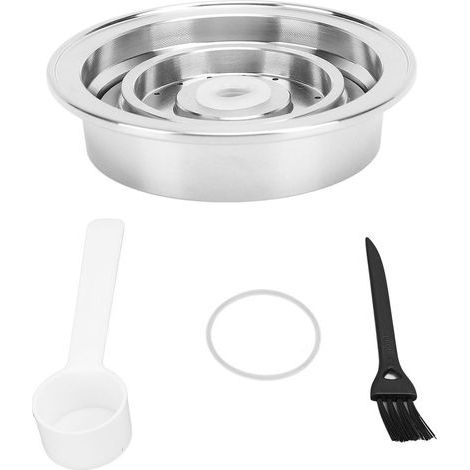 Reusable and practical stainless steel coffee pod adapter. Large to small size converter holder for Vertuo coffee machines (1/5)