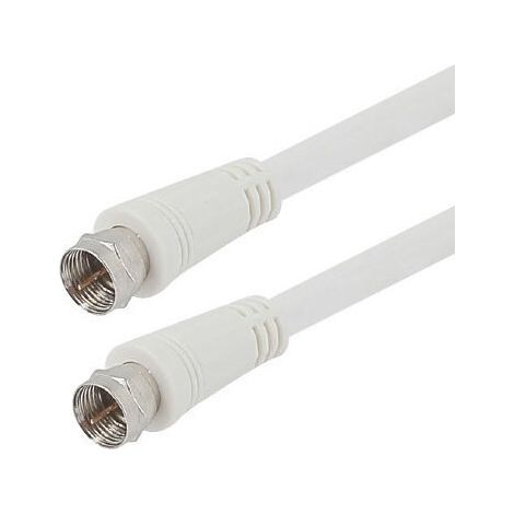 Prolongateur Satellite 19 VAtCA type "F" blanc mâle/mâle 10 mètres - - 914260