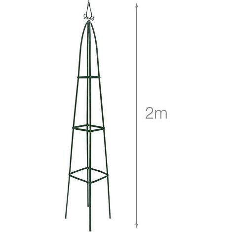 Supporto arco per rose rampicanti da giardino verde scuro 192 cm 2213002