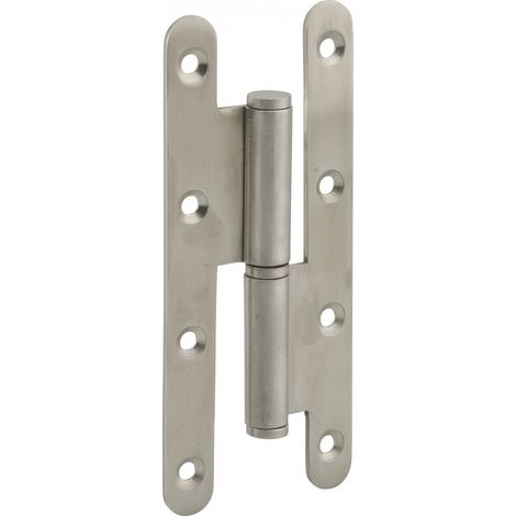 Thirard – Paumelle de Paris inox pour porte d'entrée – Dimensions 140x55x2.5mm – Fixation 3/4 trous – Modèle gauche pour installation facile