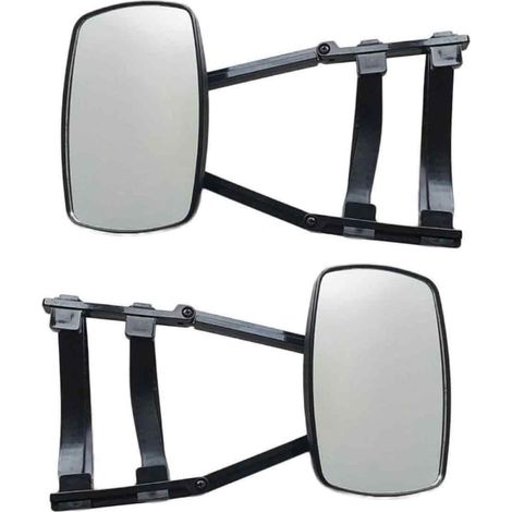 Rétroviseur Universel - 190 x 120 mm - Pliable Réglable Articulé - Pour Camping-Car et Caravane - Lot de 2 (1/5)