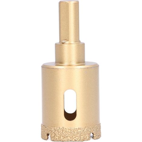 Foret diamanté pour carottage brasé, scie cloche, fraise creuse pour verre, carrelage, granit, marbre, porcelaine, 28 mm (1/5)