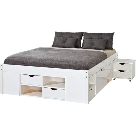 Till Doppelbett 140x200 cm einschl. Lattenroste, weiss. (1/5)