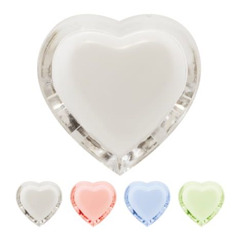 Lampada a spina per portalampada 0,3W LED con interruttore a forma di cuore Ideus 02250