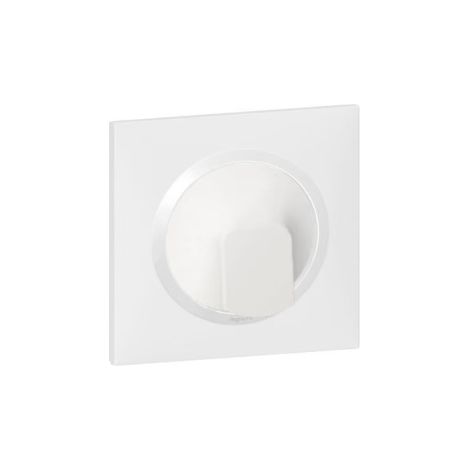 Legrand - Dooxie - Sortie de cu00e2ble standard + Plaque - Blanc - Ref. : 600325 + 600801 (1/4)