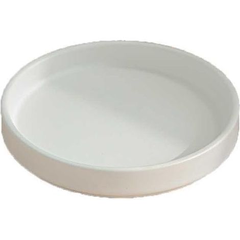 Palette en bois brésilien blanc soucoupe en céramique blanche pour décoration de bureau, pot de fleurs, plateau à bijoux, décoration de bureau à domicile, pots de fleurs et accessoires de conteneur (1/5)