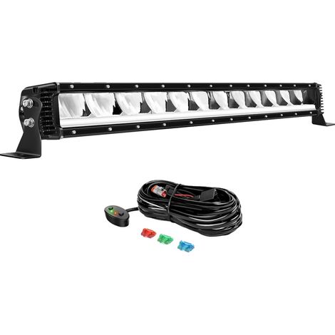 Barra luminosa a LED, fascio luminoso combinato, design resistente, 80W con kit di cablaggio (1/2)