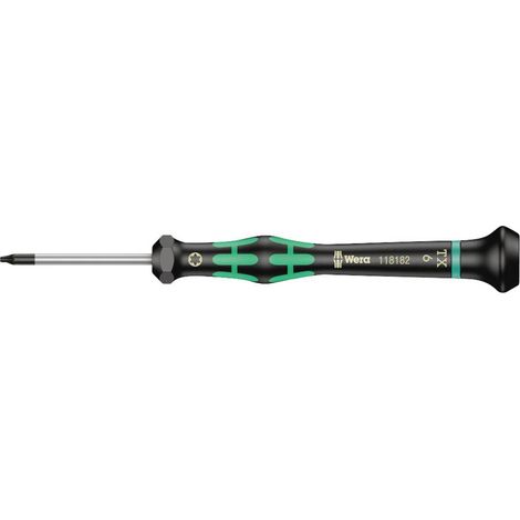 Wera 2067 pour l'électronique et la mécanique de précision Tournevis Torx Taille (tournevis) T 6 Longueur de la lame: 4