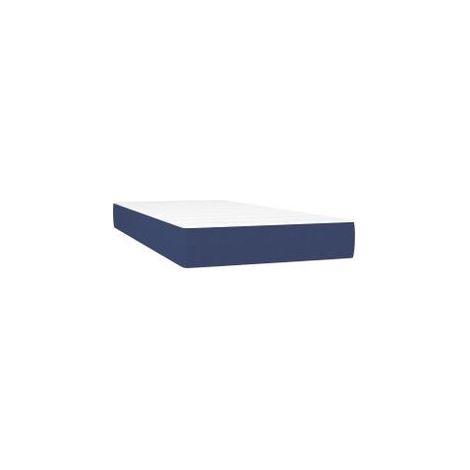 Matelas de lit à ressorts ensachés Bleu 100x200x20 Tissu (1/5)