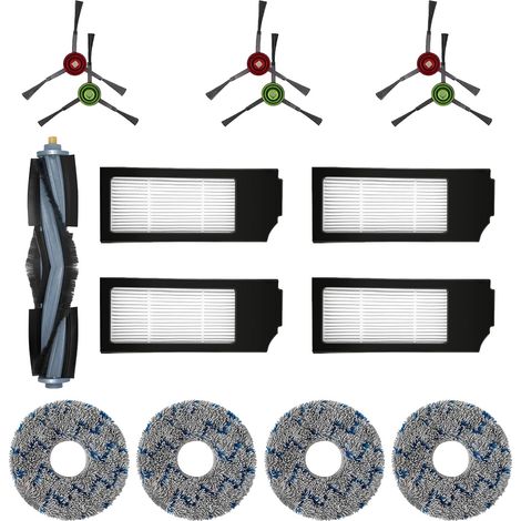 Ersatzfilter, Bürste, Tuch-Zubehörset für Ecovacs DEEBOT T20 Omni T10 Omni DEEBOT X1 Omni X1 Turbo X1 Plus Saugroboter (15-teilig) (1/5)