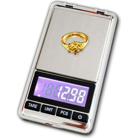 Balanza de cocina de precisión, 0,01 g-200 g, minibalanza multifuncional para alimentos con pantalla LED y función de tara, balanza electrónica para alimentos, joyas, medicamentos y café - Crezuo