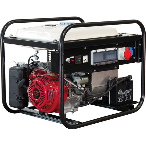 ELMAG Stromerzeuger SEBS 7500WDE/25-AVR mit HONDA-Motor GX390 mit Großtank, erhöhte Schieflastfähigkeit, Elektrostart und AVR-Regelung (semi-schallged (1/4)