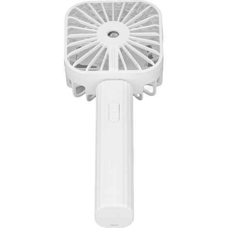 Ventilateur brumisateur portable, rechargeable par USB et fonctionnant sur batterie, silencieux et rafraîchissant, idéal pour les voyages et les activités de plein air (blanc). (1/5)