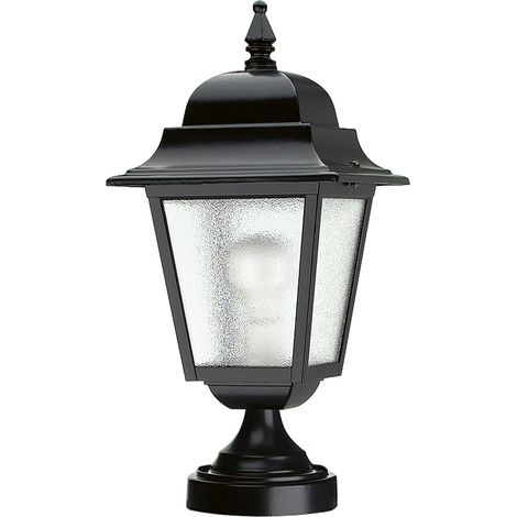 Baliza clásica ELITE 4 IP43 E27 70W 370mm Negro