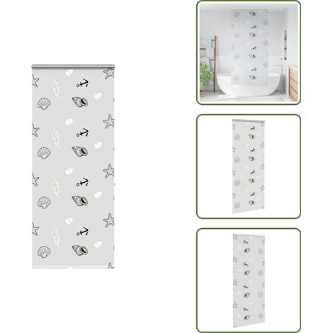 The Living Store Duschrollo mit Kassette 100x240 cm Stoffbreite 96 cm - Duschrollo Kassette (1/5)