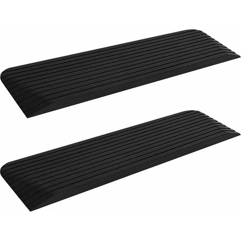 vidaXL Rampe per Soglia 2 pz 110x32x3,8 cm in Gomma