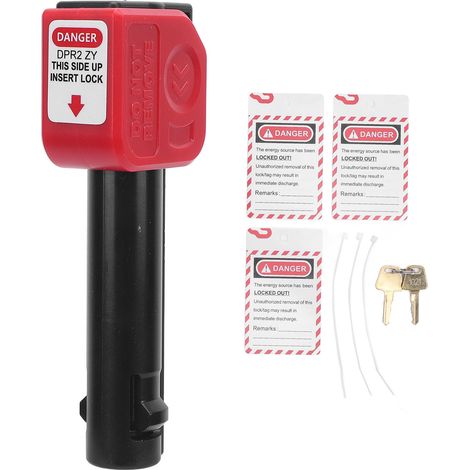 Ortviai Serrure de Sécurité pour Disjoncteur Auto-bloquante – Compatible Fusible 14 mm, Matériau PC/ABS Résistant