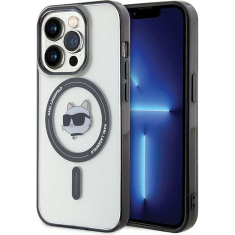 Karl Lagerfeld KLHMP15LHCHNOTK iPhone 15 Pro 6,1" transparente Hartschalen-Hülle mit IML Choupette's Head MagSafe (1/5)