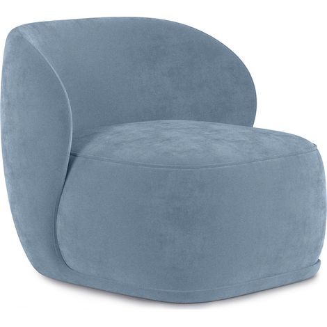 Sillón Tapizado en Terciopelo - Butaca - Mykel