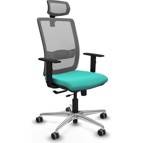 Chaise de bureau piqueras y crespo Haches turquoise aluminium (1/2)