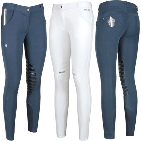 46 IT, Bleu: Pantalon d'équitation pour femmes Chevaux modèle Crown Pro (1/5)