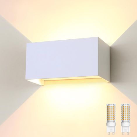 24W Applique Murale Interieur Exterieur avec Remplaçable G9 Éclairage Mural d'extérieur Angle Réglable Luminaires Extérieurs IP65 Étanche Lumière Chau (1/5)