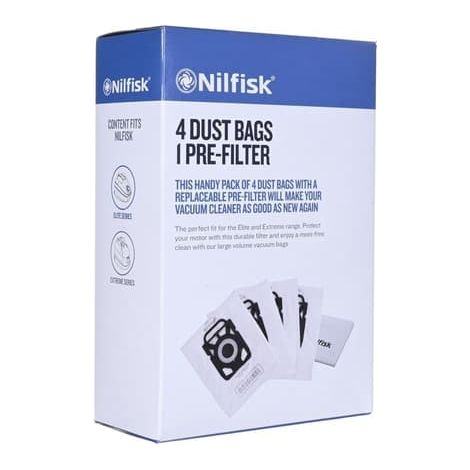 Sacs pour aspirateur Nilfisk Elite, Extreme et King - Lot de 4 (1/5)