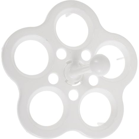Support à Œufs Vapeur pour Stable et Facile D'utilisation en Plastique Réutilisable 5 Cases Blanc 2 Pièces Cuisine (1/5)