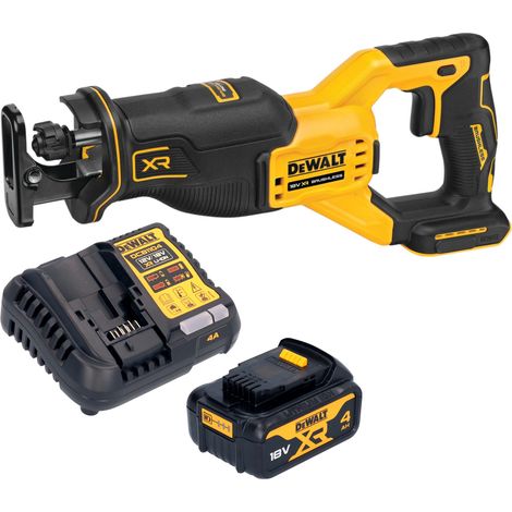 DeWalt DCS 382 M1 Scie réversible sans fil Scie sabre 18 V Brushless + 1x batterie 4,0 Ah + chargeur (1/5)