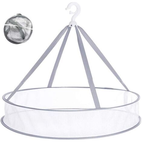 royaluxe-Séchoir Pliable en Maille à Suspendre - Égouttoir à Pull Simple Couche - Filet de séchage à vêtements à Suspendre - pour sous-vêtements, Lingerie, Jouets, Herbes (1/5)