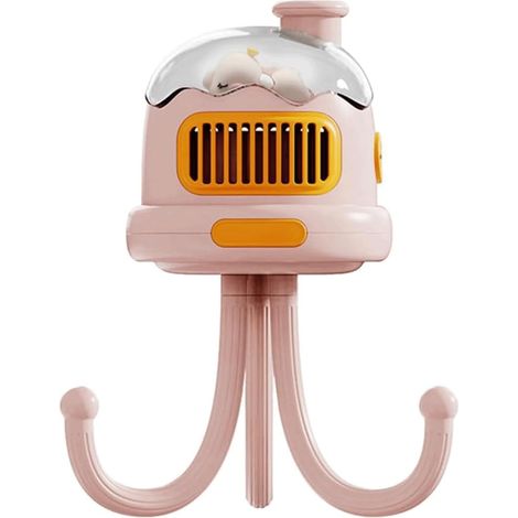 Ventilateur sur pied wxsp, mini ventilateur portable, ventilateur de poussette rechargeable par USB, ventilateur à pince, ventilateur portatif sans pales pour enfants, silencieux (1/5)