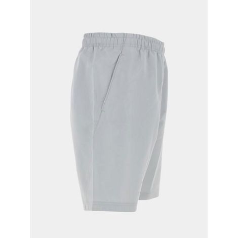 Short Bermuda Homme - 100 % Polyester Respirant - Taille Élastique avec Cordon de Serrage - Pour Fitness et Multisport - Gris (1/3)